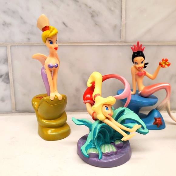 RARE Disney Little Mermaid Ariel Sisters Figurine Set HTF Retired Cake Topper - Picture 2 of 9